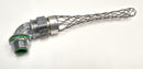 Remke LML-12-E LiquaSeal 1/2" 90 Deg. Connector & Mesh Strain Relief - New