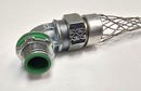 Remke LML-12-E LiquaSeal 1/2" 90 Deg. Connector & Mesh Strain Relief - New