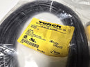Turck RKC 8.6T-10 Single Ended Female M12 Straight 6-Wire Cable U5312-23 - New