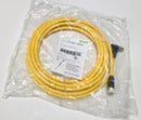 Murr 7700-40201-1500500 M12 Male 90° / M12 Female 0° A-cod.TPE 4x18AWG - New
