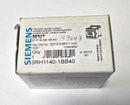 Siemens 3RH1140-1BB40 Auxilary Contactor 24VDC Coil - New