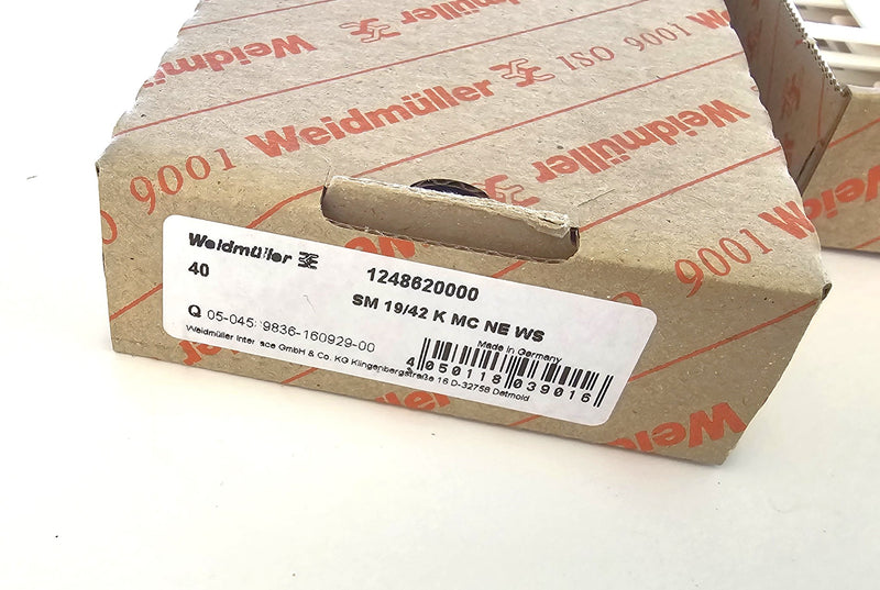 Weidmuller 1248620000 SM 19/42 K MC NE WS Terminal Markers ( Box of 40 )