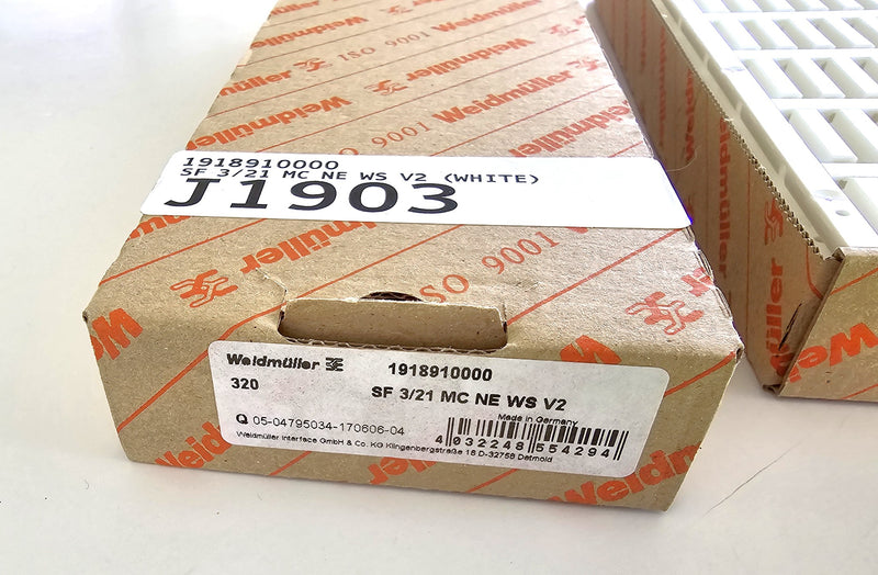 Weidmuller 1918910000 SF 3/21 MC NE WS V2 Terminal Markers ( Box of 320 )