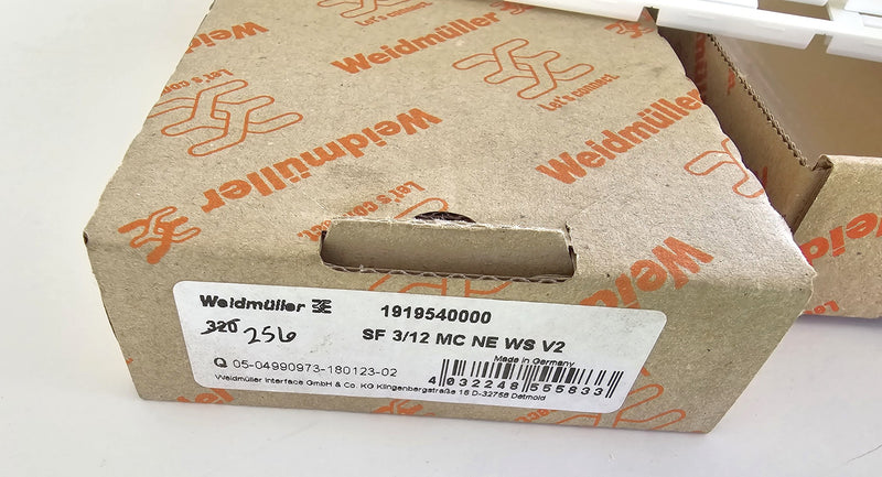 Weidmuller 1919540000 SF 3/12 MC NE WS V2 Terminal Markers Partial Box / 256