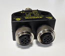 Turck VB2-FSM 4.4/2FKM 4/S771 Splitter M12 Male to Dual Female M12 - New