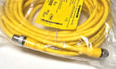 Turck RKC 4.4T-10-RSC 4.4T Eurofast U5194-10 Yellow 4-Pin Extension Cable - New