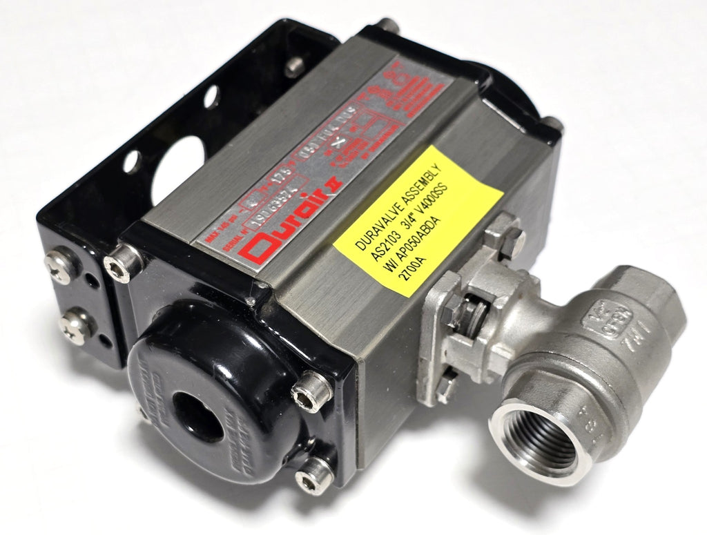 Durair 050 F04 D09 Duravalve Pneumatic Actuator Valve Assembly - New ...