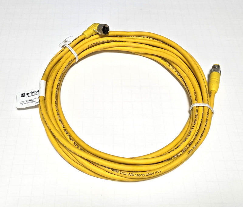 Belden / Lumberg Automation RST 3-RKWT 4-3-731/6M Straight to 90 Deg Cable - New