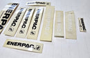 Enerpac ( Lot of 10 ) Various Sizes Genuine OEM Decal Replacement Stickers - New