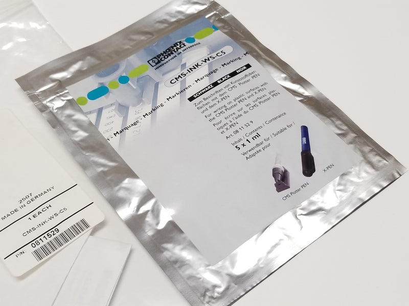 Phoenix Contact CMS-INK-WS-C5 Ink 5ea.x1ml 0811529 For CMS Plotter Pen / X-Pen