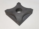 EK059 DEGA-812P Graphite Threaded Hole Block / Pad 7" x 7" x 2" (4.67 LBS) ea.