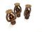 Lot of 3 Vintage 1980's Brass Fire Sprinkler Heads Ornate Repurpose