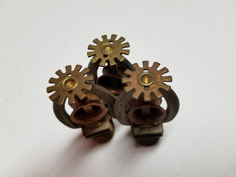 Lot of 3 Vintage 1980's Brass Fire Sprinkler Heads Ornate Repurpose