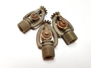 Lot of 3 Vintage 1980's Brass Fire Sprinkler Heads Ornate Repurpose
