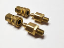 Snap Tite BVHC-4 & BVHN-4 Coupler Body W/ Nipple 1/4-18 Brass (2) Complete Sets