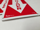 Lot of 10 FIRETECH Aluminum 12" x 4" Aluminum Arrow Fire Extinguisher Signs