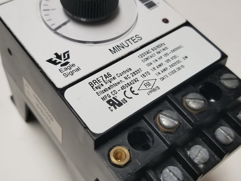 Eagle Signal BRE7A6 120VAC 0-5 Minute Timer Relay Module