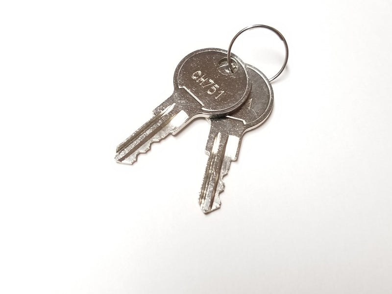 RV Replacement New Baggage Door Key CH751 RV Compartment Standard 2 Keys