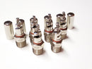 Lot of 6 PYRO CHEM NP Spiral Nozzles with Metal Dust Caps
