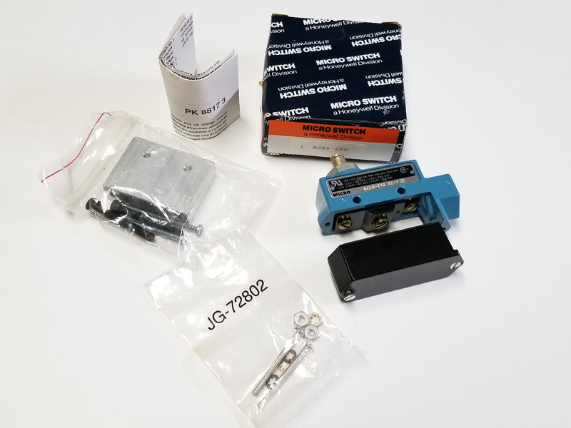 Micro Switch BZE6-2RQ Limit Switch & Mounting Bracket + Hardware
