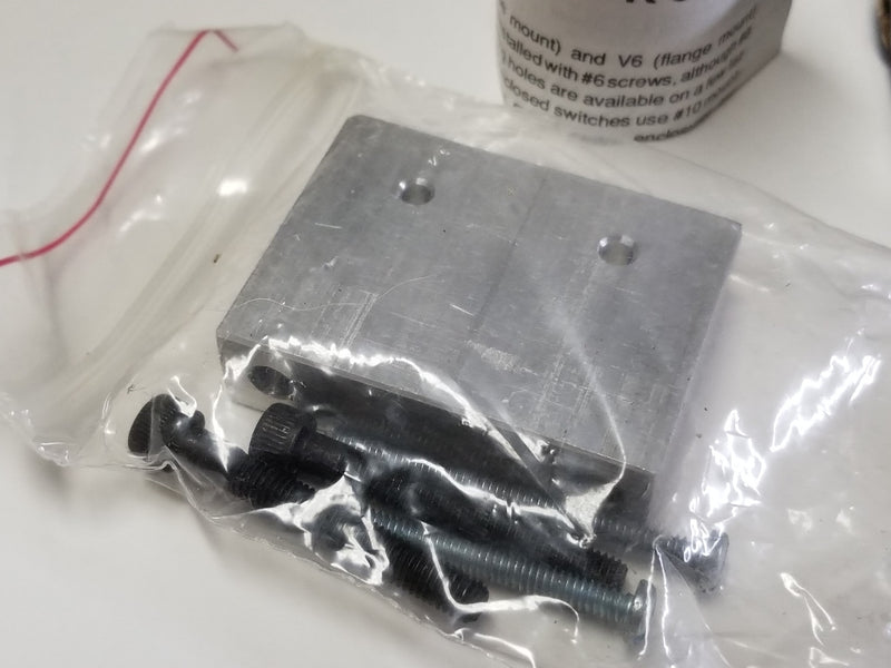 Micro Switch BZE6-2RQ Limit Switch & Mounting Bracket + Hardware