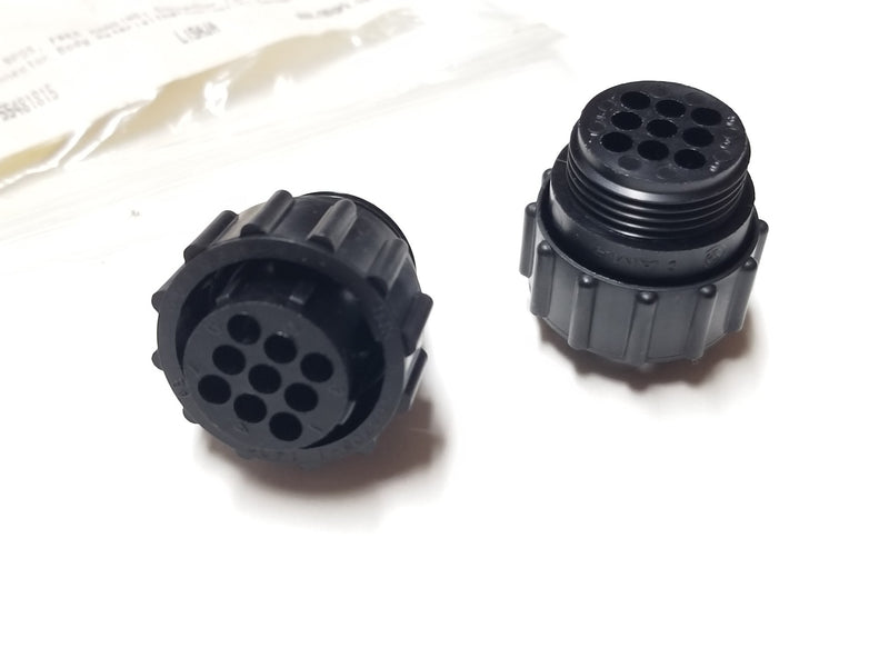 (2pcs) TE Connectivity 206708-1 9-Pin Female Size 13 Plug Connectors