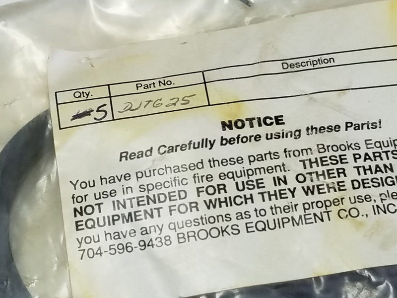 Brooks DJTG25 3" Fire Hose Fitting Tail Gasket 5-Pack