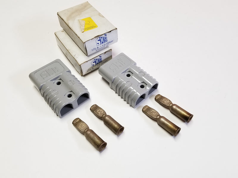 SMH (2-Pack) SY6325 SB 1/0 AWG Breakaway 175A-600V Forklift Battery Connectors