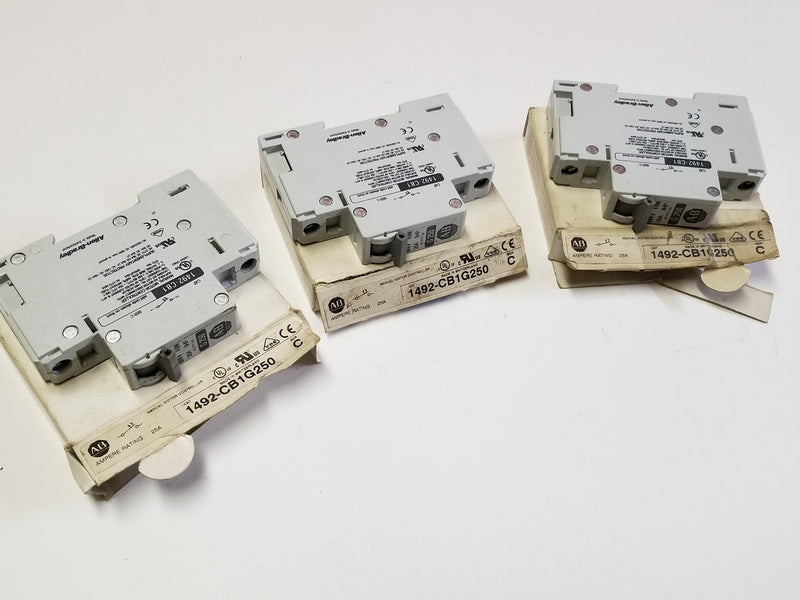 Allen Bradley 1492-SP1C150 Ser.C 25A Circuit Breaker (Lot of 3)