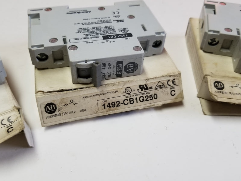 Allen Bradley 1492-SP1C150 Ser.C 25A Circuit Breaker (Lot of 3)