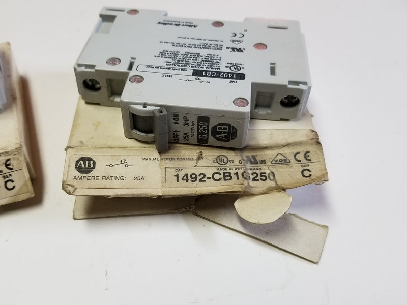 Allen Bradley 1492-SP1C150 Ser.C 25A Circuit Breaker (Lot of 3)