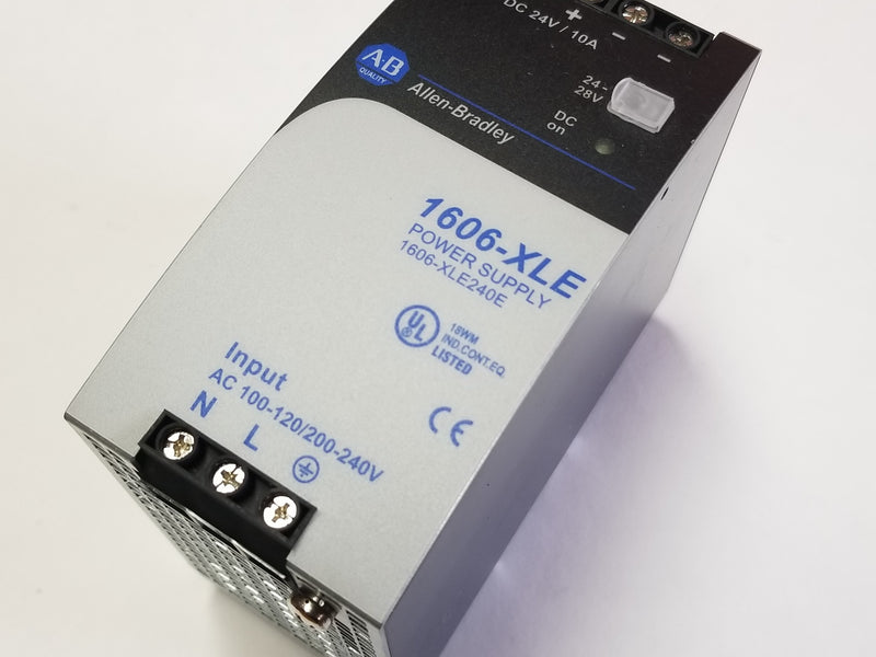 Allen Bradley 1606-XLE240E Input - 120/240VAC Output - 24VDC 10A Power Supply