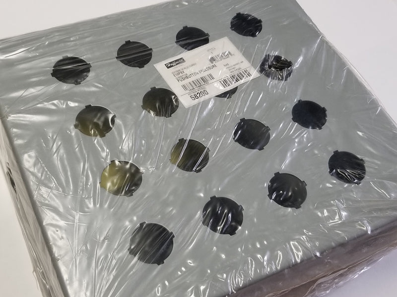Hoffman E16PBX Pushbutton Enclosure 12x11x5 16-Hole for 800T Pushbuttons