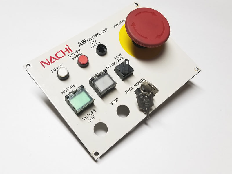 NACHI AW Pushbutton Robot Control Cabinet Panel & Key