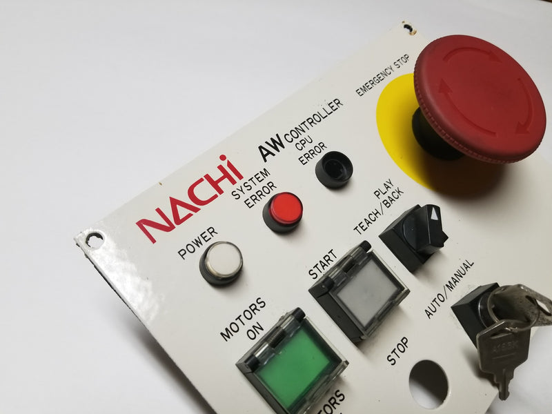 NACHI AW Pushbutton Robot Control Cabinet Panel & Key