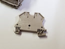 Lot of (8) Weidmuller WDU 6 Tan Terminal Blocks