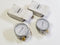 Lot of 2 4FLV9 0-100 PSI, 0-700 kPa Range, 1/4" NPT Pressure Gauges
