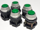 Lot of 5 New Cutler Hammer 1273C46 Green Spring Return Push Buttons