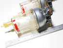 Lot of 3 Fuel Filter Assemblies w/ Built-In Shut Off Valve
