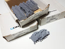 Lot of (262) DINnectors DN-T12-A GREY 24-12AWG 20A 600V Terminal Blocks
