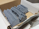 Lot of (262) DINnectors DN-T12-A GREY 24-12AWG 20A 600V Terminal Blocks