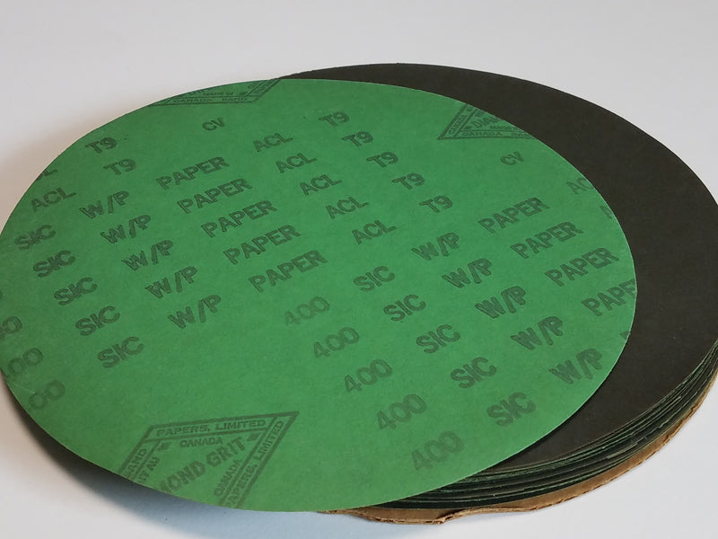 Canada Sand Papers 400 SIC W/P Paper ACL T9 Diamond Grit 8-inch 46 Dis ...