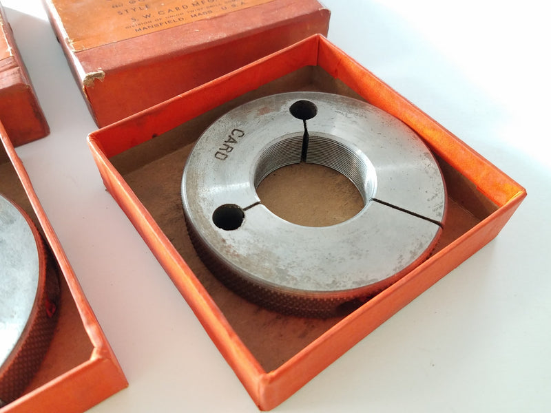 1-1/2 32 NS 2 GO PD 1.4797 & NOGO PD 1.4750 Thread Ring Card Gage Set