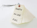 ( Lot of 50 ) Cylinder Status Tags - PERFORATED - Full / In Use / Empty