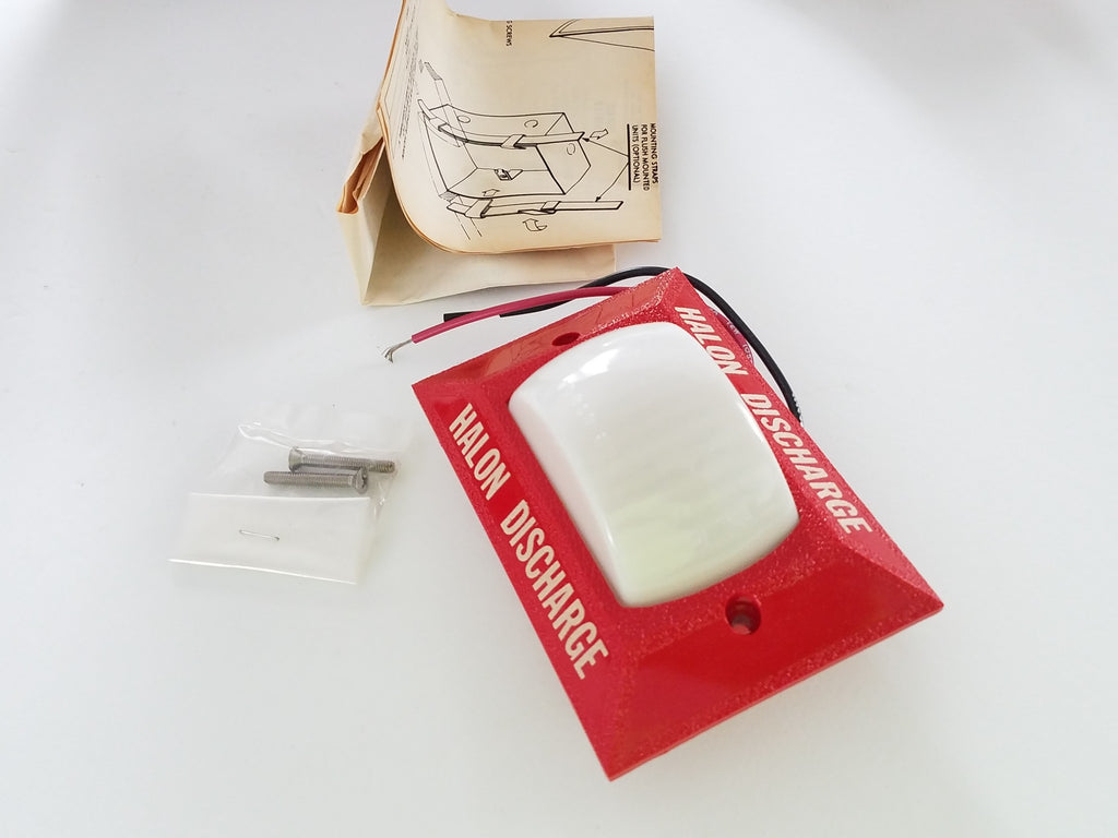 NOS! Space Age Electronics Halon Discharge Fire Alarm Indicator Light ...
