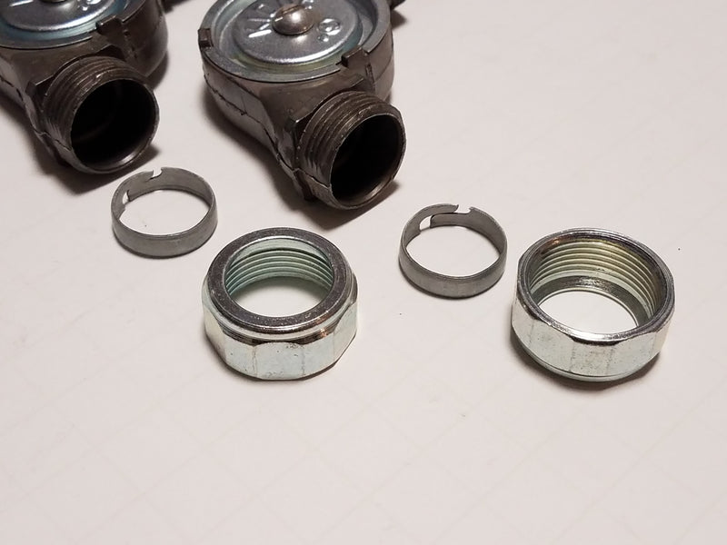 Lot of 2 Range Guard Kidde WK-844648-900 - Corner Pulley for 1/2" EMT Conduit