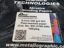 PACE 8" 240 Grit SiC Plain Backed Abrasive Grinding Papers / Discs - NEW bx/100