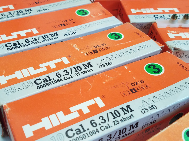 Lot of (790) NEW! Hilti DX35 Cal. 25 Green Short