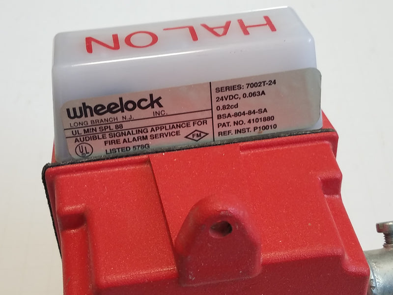 Wheelock 7002T-24 HALON Fire Alarm Horn w/ Box 24VDC – PLC BARN
