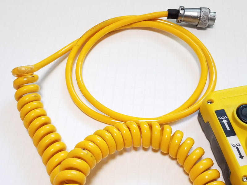 Hoist Crane 2 Push Button Pendant with 8' Cable Assembly & 7-Pin WEiPU Connector